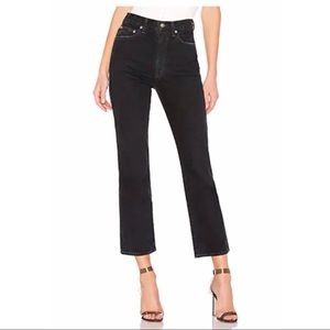 Agolde Pinch Waist High Rise Kick Jeans in Pepper